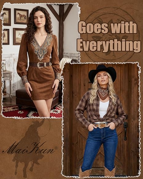 Women's Cowgirl Belt 2-Pack – Engraved Buckle