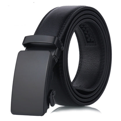 Men’s Statement Leather Ratchet Belt with Adjustable Fit