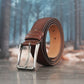 Personalized Leather Belt for Men – Custom Engraved Gift