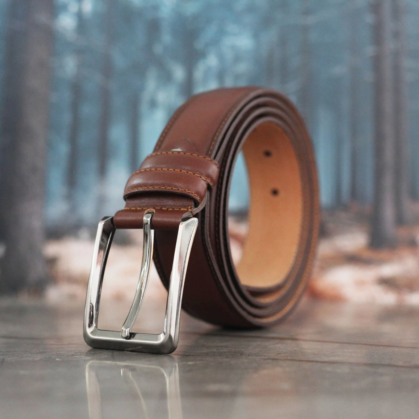 Personalized Leather Belt for Men – Custom Engraved Gift