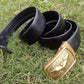 40mm Ratchet Belt with Trim-to-Fit Leather Strap
