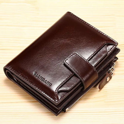 Men's leather Trifold wallet