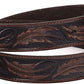 Men's Feather Embossed Leather Belt – Exchangeable Buckle