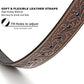 Western Leather Belt for Men – Removable Alloy Buckle