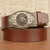 Western Men’s Ethnic Style Cowhide Belt with Faucet Buckle