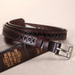 Premium Cowhide Leather Casual Belt for Women with Sleek Metal Buckle – Slim 1.3cm Width, Adjustable Fit, and Classic Color Options for Everyday Style