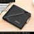Men’s Short Leather Trifold Wallet with Zipper | Genuine Cowhide Anti-Theft Design