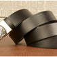 Western Cowhide Leather Belt - Elephant Buckle Statement