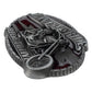 Men's Western Live To Ride Longhorn Bull Motorcycle Alloy Belt Buckle