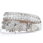 Sparkling Western Rhinestone Belt for Men & Women – Crystal Studded Cowboy Jeans