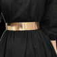 Women's Wide Western Leather Waist Cinch Belt | Solid & Versatile Dress Accessory
