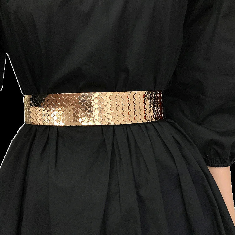 Women's Wide Western Leather Waist Cinch Belt | Solid & Versatile Dress Accessory