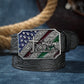Western Cowboy PU Leather Belt with Horse & Floral Buckle for Men Women Jeans