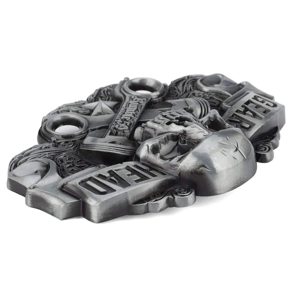 Western Skull Novelty Belt Buckle for Men & Women - Zinc Alloy Piston Design