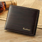 Men’s Bifold Leather Wallet – Slim Design, Six Pockets, Genuine Leather Billfold Purse