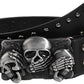 Men's Skull Buckle Punk Belt – Black Studded Y2K