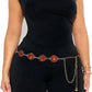 Vintage Glass Diamond Concho Chain - 4 Adjustable Lengths