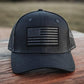 Midnight Flag Patch Snapback Baseball Cap for Men and Women