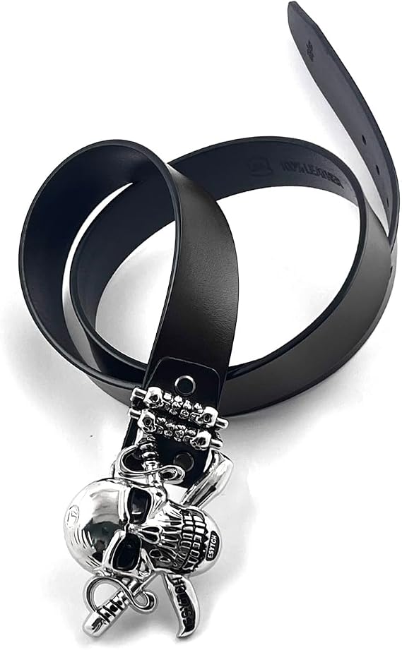 Men's Huge Skull Buckle Gothic Belt – Punk Rock