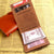 Men’s Crazy Horse Leather Wallet – Vertical Design with Custom Laser Lettering, First Layer Cowhide