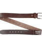 Washed vegetable tanned top layer cowhide belt