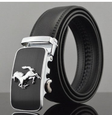 Men's Automatic Buckle Leather Belt