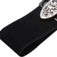 Women's Vintage Chain Leather Belt – Double Buckle