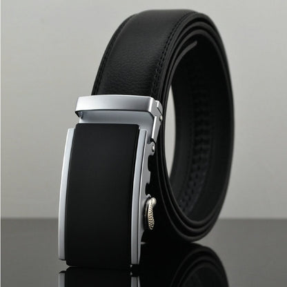 Men’s Statement Adjustable Leather Ratchet Belt