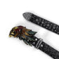 Designer Rhinestone Studded Western Belt for Men & Women – PU Leather Bling