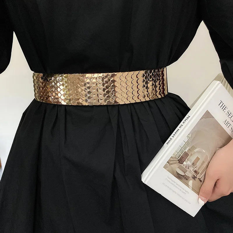 Women's Wide Western Leather Waist Cinch Belt | Solid & Versatile Dress Accessory