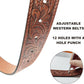 Western Belt with 3D Bald Eagle Buckle – Adjustable