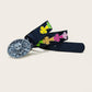 Unisex Colorful Lychee Pattern PU Leather Belt – Gothic, Western & Punk Jeans Style