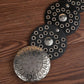 Women's Vintage Bohemian PU Leather Belt | Western Dot Pattern