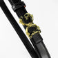 Women's Western Leather Belt with Alloy Letter Buckle for Jeans, Pants & Dresses