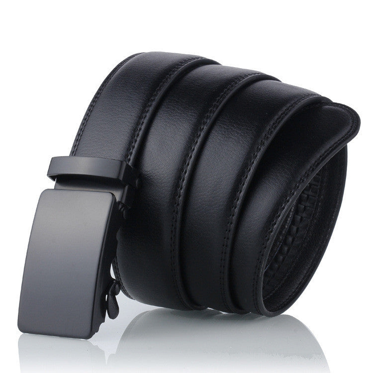 Men’s Statement Leather Ratchet Belt with Adjustable Fit
