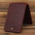 Men's Long Leather Wallet – Crazy Horse Cowhide Card Holder, Phone & Money Bag with 18 Card Slots