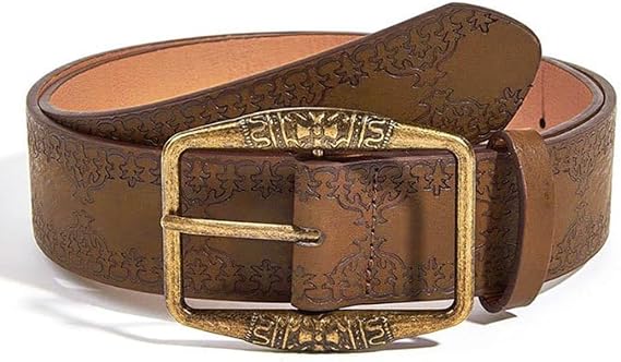 Women's Vintage Metal Buckle Leather Belt