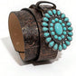 Women's Vintage Turquoise Buckle Waist Belt