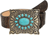 Women's Turquoise Concho Buckle Belt – Bohemian