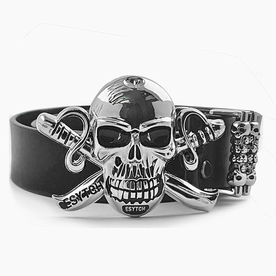 Men's Huge Skull Buckle Gothic Belt – Punk Rock