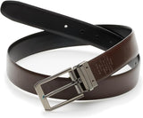Men's Reversible Leather Dress Belt – Gunmetal Buckle