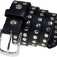Men's Studded Biker Leather Belt – Interchangeable Buckle
