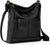 Women's Tobacco Floral Embossed Leather Crossbody Bag with Adjustable Strap