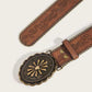 Yalice Vintage Cowgirl Embossed Buckle Belt