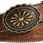 Yalice Vintage Cowgirl Embossed Buckle Belt