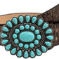 Women's Vintage Turquoise Buckle Waist Belt