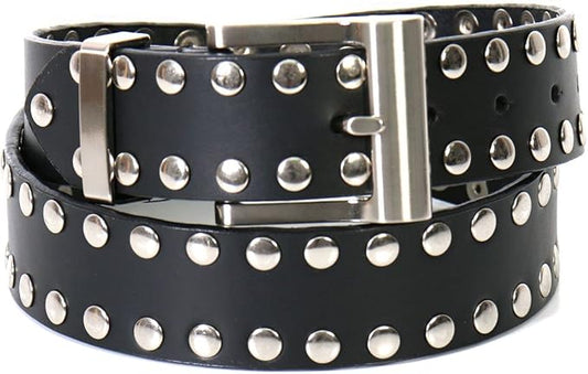 Men's Genuine Cowhide Biker Belt – Original Design