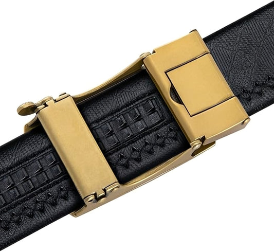 40mm Ratchet Belt with Trim-to-Fit Leather Strap