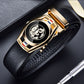 Men's leather belt