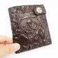 Retro Personality Men’s Wallet Demon – Skull Punk Rock Leather Chain Wallet, Anti-Theft Short Vertical Wallet